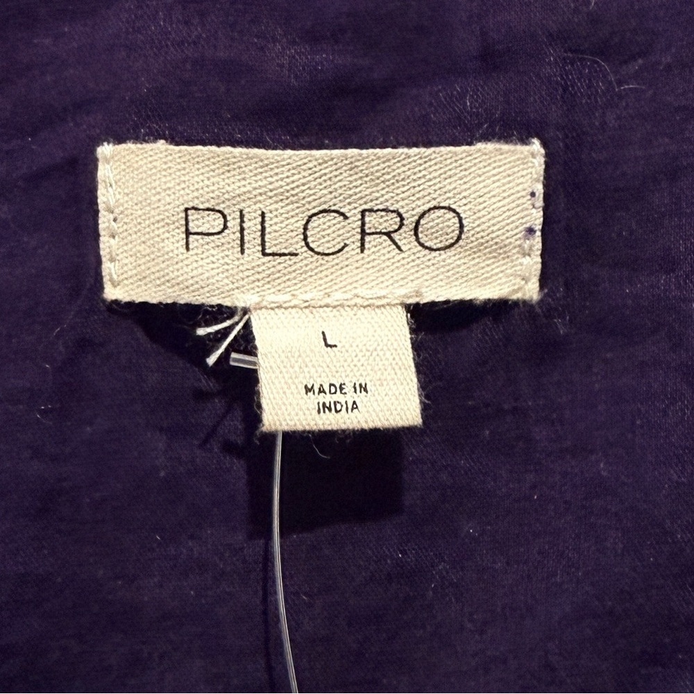 NWT Anthropologie Size Large The Keira Collared Button-Front Blouse by Pilcro - Picture 7 of 10